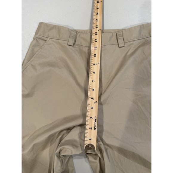 NEW Nordstrom Pants Womens 12 Khaki Wide Leg Relaxed Fit Chinos Casual Career - Picture 5 of 7